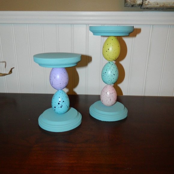 Easter Candle Holders-Easter Candle Stands-Easter Tabletop Decor-Easter Decor - Picture 3 of 4